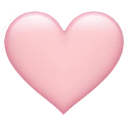 light pink heart sticker