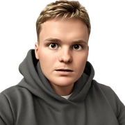 realistic portrait of a boy sticker