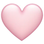 Light pink heart sticker