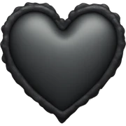 black heart sticker