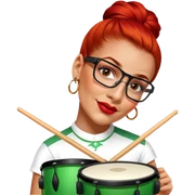 Festive Drummer sticker