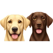Yellow lab and chocolate lab together sticker