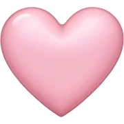 light pink heart sticker