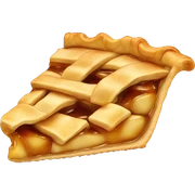 a slice of Apple pie  sticker