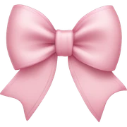 A light pink bow sticker