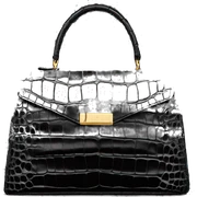 Kelly pochette crocodile black bag sticker