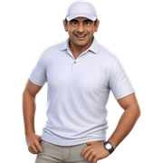 smiling male in white shirt sticker