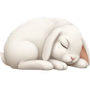 Bunny sleeping sticker