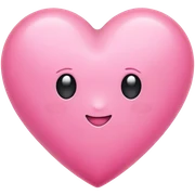 Pink heart sticker