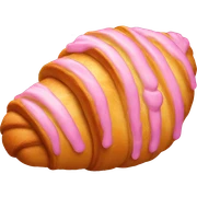 Pink croissant  sticker