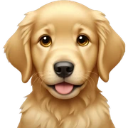 golden retriever puppy sticker