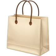 Pale creamy color SHOPPING sticker