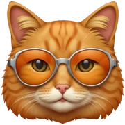Cat with sunglasses sticker