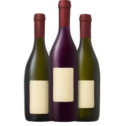3 bottles of wine sticker