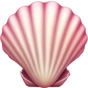 Pink seashell sticker