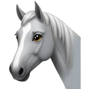 Caballo gris sticker