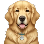 sick golden retriever *drama* sticker