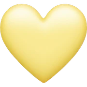 pastel yellow heart sticker