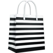 Black and white striped Sephora shopping bag sticker