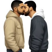 drake kissing drake kissing drake kissing drake sticker