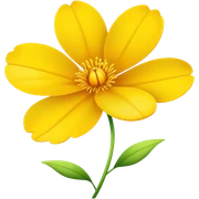 flor amarilla sticker