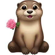 Loutre rose  sticker
