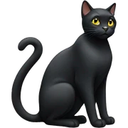 black cat sticker