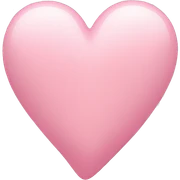 Light pink heart sticker
