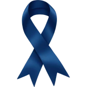Navy blue ribbon  sticker