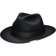 Just a black hat sticker