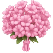 Pink bouquet sticker