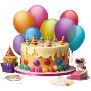 birthday party deco sticker