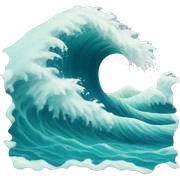 Waves sticker