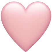Soft pink heart sticker