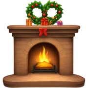Christmas fireplace  sticker