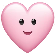 Light pink heart  sticker