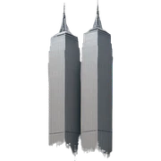Twin towers  sticker