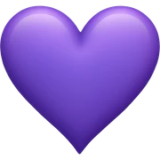 purple-heart-and-blue-heart sticker