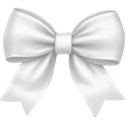 white bow sticker