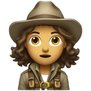 explorer, aggressive expression  sticker