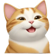 Cat giving kiss sticker