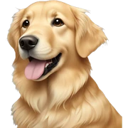 Golden retriever sticker