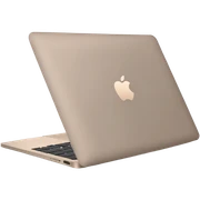 Taupe apple macbook, side view sticker