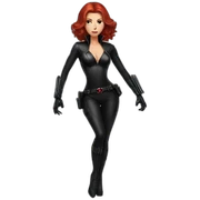 Black widow sticker