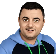 smiling boy with brown eyes sticker