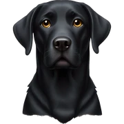 Black lab sticker