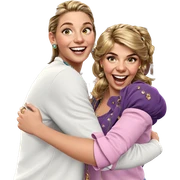 smiling girls with jewelry sticker
