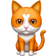 Pez con cabeza de gato y con patas de humano sticker