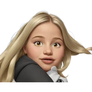 realistic blonde girl portrait sticker