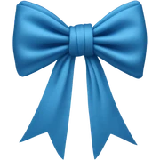 Blue quartette bow sticker